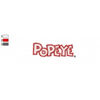 Popeye Logo Embroidery Design